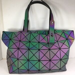 Fabulous Issey Miyake Bao Bao Holographic Geometric Tote Bag -